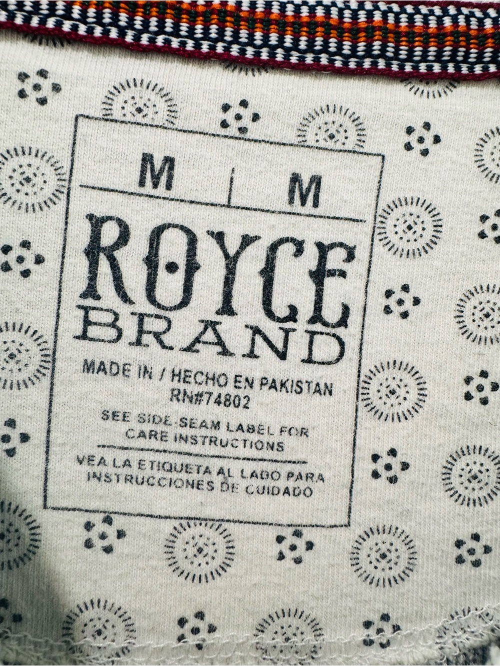 Royce Brand RELAX Graphic Sweatshirt Grey Cozy Textured Fleece Pullover Size M - Picture 13 of 13